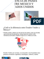 Diferencia de Paises Entre Mexico y Estados Unidos
