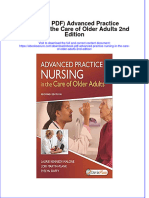 Instant Download Ebook PDF Advanced Practice Nursing in The Care of Older Adults 2nd Edition PDF Scribd