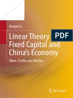 Bangxi Li (Auth.) - Linear Theory of Fixed Capital and China's Economy - Marx, Sraffa and Okishio-Springer Singapore (2017)