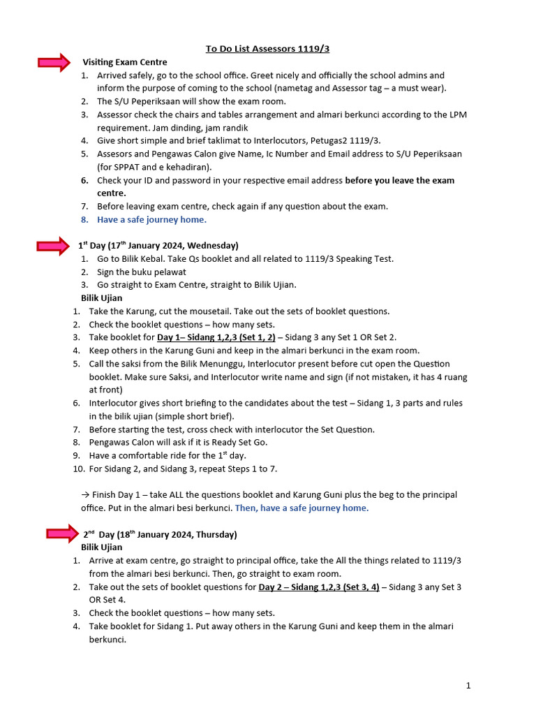 To Do List Assessors 1119-1 | PDF