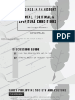 RPH M3 - Social, Political, Spiritual Conditions (Pre-Colonial PH)