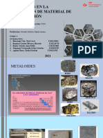 G4-Metaloides en La Producción de Material de Construcción