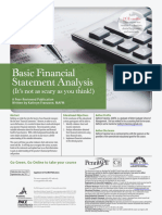 Basic Financial Statement Analysis K. Franzone 2014