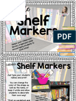 Shelf Markers Editable