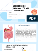 Necesidad de Eliminación Por Vía Intestinal