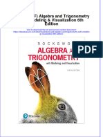 Instant Download Ebook PDF Algebra and Trigonometry With Modeling Visualization 6th Edition PDF Scribd