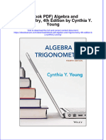 Instant Download Ebook PDF Algebra and Trigonometry 4th Edition by Cynthia y Young PDF Scribd