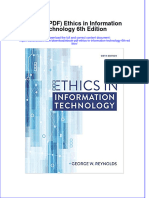Instant Download Ebook PDF Ethics in Information Technology 6th Edition PDF Scribd
