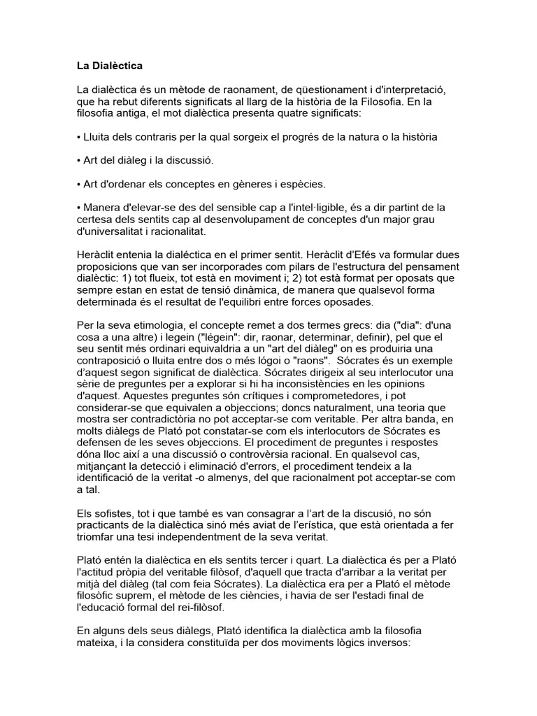La Dialectica Pdf