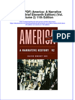 Instant Download Ebook PDF America A Narrative History Brief Eleventh Edition Vol Volume 2 11th Edition PDF Scribd