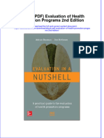 Instant Download Ebook PDF Evaluation of Health Promotion Programs 2nd Edition PDF Scribd
