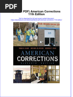 Instant Download Ebook PDF American Corrections 11th Edition PDF Scribd