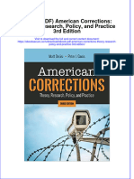 Instant Download Ebook PDF American Corrections Theory Research Policy and Practice 3rd Edition PDF Scribd