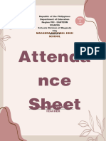 Aesthetic Attendance Sheet Rating Sheets and Class Record 2