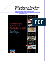 Instant Download Ebook PDF Evolution and Selection of Quantitative Traits by Bruce Walsh PDF Scribd