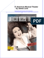 Instant Download Ebook PDF American Musical Theater by James Leve PDF Scribd