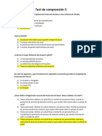 Test de Comprensión 5 MODULO 8