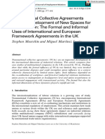 Brit J Industrial Rel - 2017 - Mustchin - Transnational Collective Agreements and The Development of New Spaces For Union