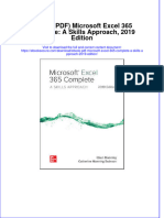 Full Download Ebook Ebook PDF Microsoft Excel 365 Complete A Skills Approach 2019 Edition PDF