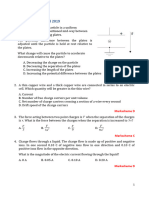 Topic 5.1 Electric Field - Paper I 2019 - Key