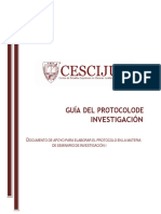 Estructura Del Protocolo de Investigación