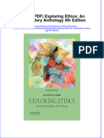 Instant Download Ebook PDF Exploring Ethics An Introductory Anthology 4th Edition PDF Scribd