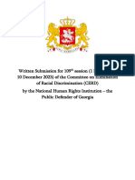 by the National Human Rights Institution - the Public Defender of Georgia - ვარდუკაძე ქეთი