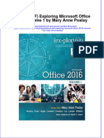 Instant Download Ebook PDF Exploring Microsoft Office 2016 Volume 1 by Mary Anne Poatsy PDF Scribd