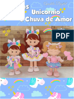 Boneca Unicornio Chuva de Amor