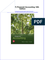 Instant Download Ebook PDF Financial Accounting 18th Edition PDF Scribd