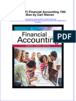 Instant Download Ebook PDF Financial Accounting 15th Edition by Carl Warren PDF Scribd