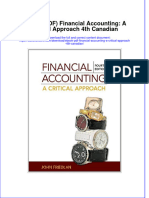 Instant Download Ebook PDF Financial Accounting A Critical Approach 4th Canadian PDF Scribd