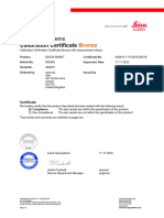 Leica Geosystems: Calibration Certificate