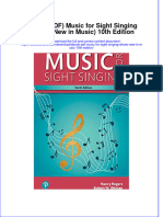 Full Download Ebook Ebook PDF Music For Sight Singing Whats New in Music 10th Edition PDF
