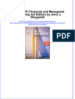 Instant Download Ebook PDF Financial and Managerial Accounting 3rd Edition by Jerry J Weygandt PDF Scribd