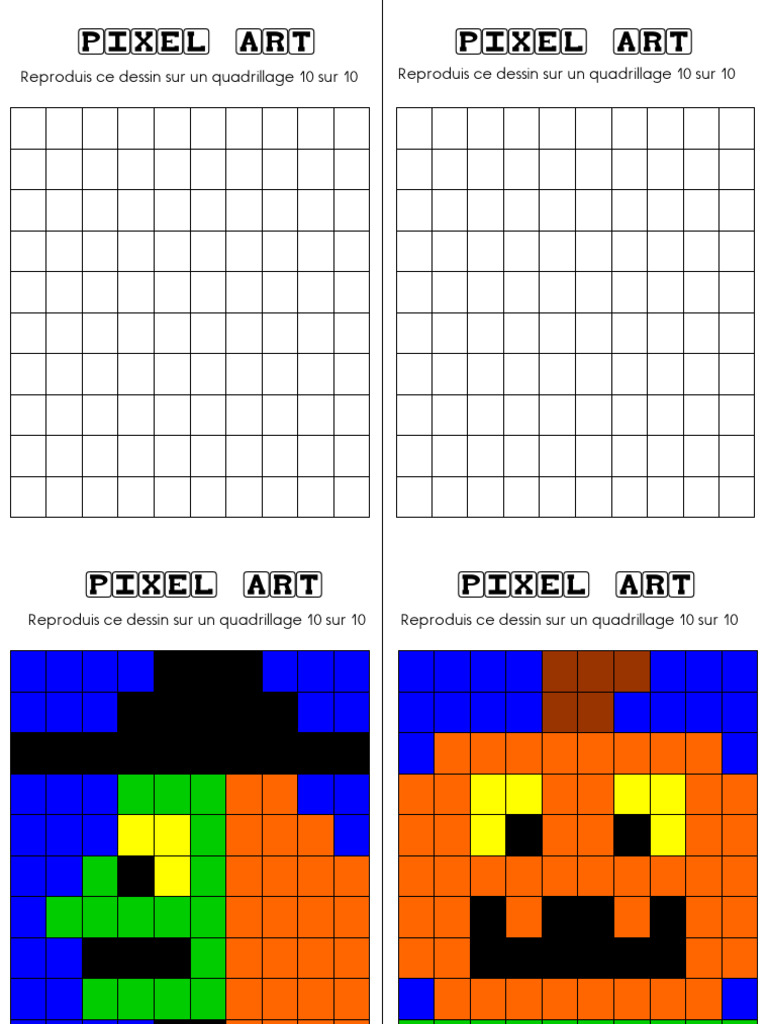 Pixel Art Halloween à Imprimer | PDF | Maison et jardin | Art