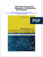 Full Download Ebook Ebook PDF New Perspectives Microsoft Windows 10 Introductory Wire Stitched PDF