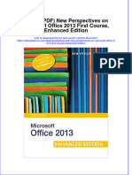 Full Download Ebook Ebook PDF New Perspectives On Microsoft Office 2013 First Course Enhanced Edition PDF
