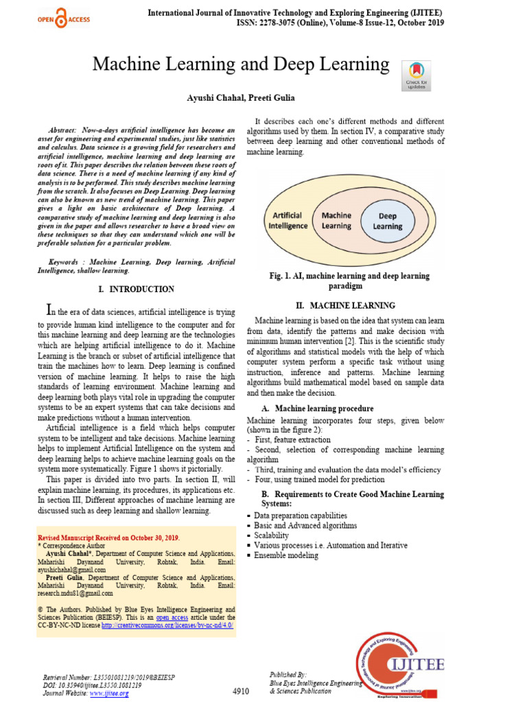 Deep Learning | PDF | Machine Learning | Deep Learning