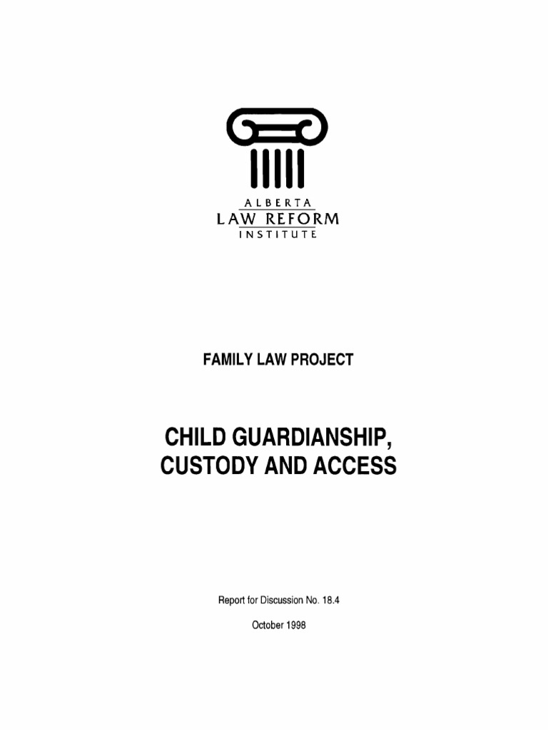 Child Guardianship PDF Legal Guardian Child Custody