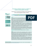 Tecnoestrés en Población Mexicana y Su Relación Con Variables Sociodemográficas y Laborales