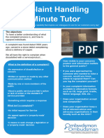 10 Min Tutor Complaint Handling LAHA