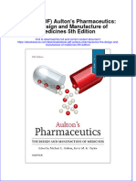 Instant Download Ebook PDF Aultons Pharmaceutics The Design and Manufacture of Medicines 5th Edition PDF Scribd