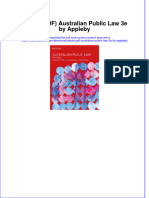 Instant Download Ebook PDF Australian Public Law 3e by Appleby PDF Scribd