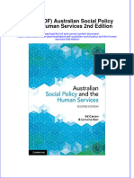 Instant Download Ebook PDF Australian Social Policy and The Human Services 2nd Edition PDF Scribd