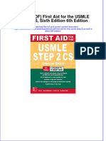 Instant Download Ebook PDF First Aid For The Usmle Step 2 Cs Sixth Edition 6th Edition PDF Scribd