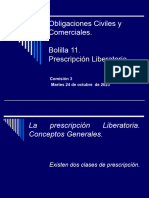 Bolilla11. Prescripcion Liberatoria 24.10.2023.