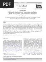 Download McKenzie Classification of Mechanical Spinal Pain by Victor Andrs Olivares Ibarra SN70185855 doc pdf