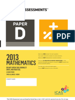2013 Mathematics D Paper