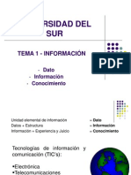 Dato, Información y Conocimiento